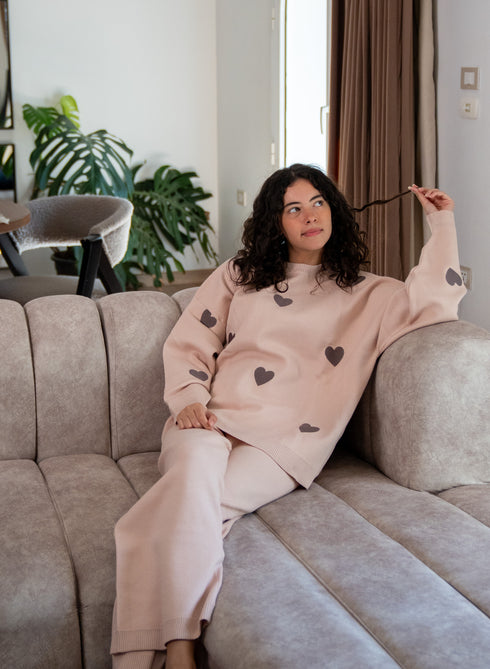 Snuggs women winter Knit pajama Nude